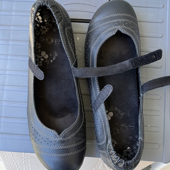 Taos Transit Mary Jane Black Leather US 8 EU 39 - Picture 8 of 11